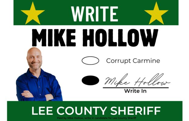 Fort Myers police union stuns incumbent, endorses write-in candidate Mike Hollow for Lee County Sheriff