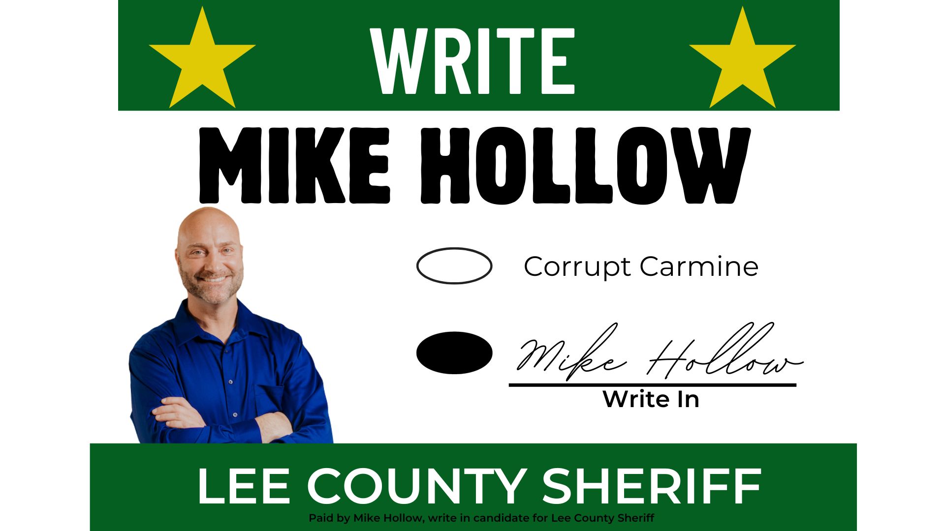 Fort Myers police union stuns incumbent, endorses write-in candidate Mike Hollow for Lee County Sheriff